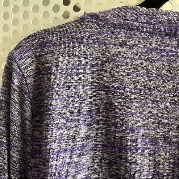 Jones New York Scoop Neck Long-sleeve Knit Top Size Large Heathered Purple GUC - Picture 8 of 9